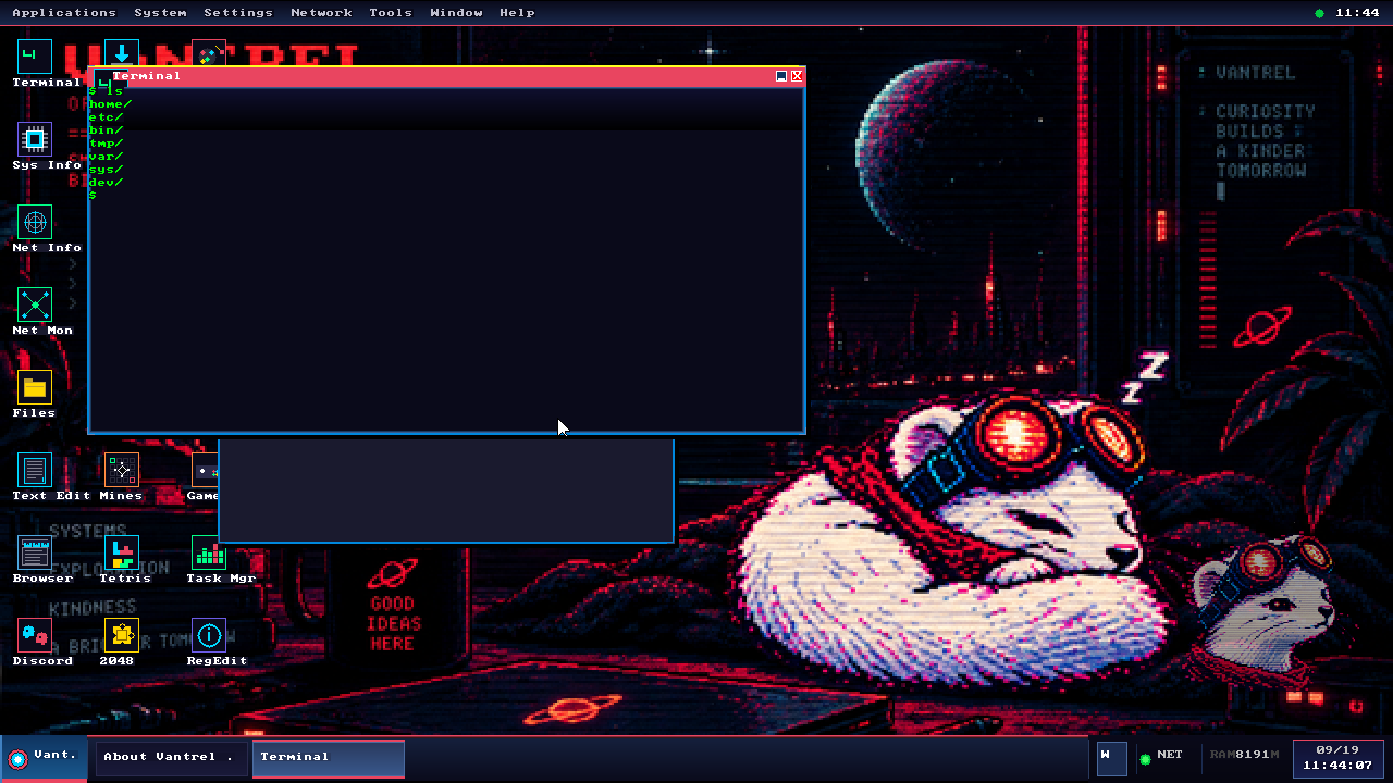 VANTREL OS ls command